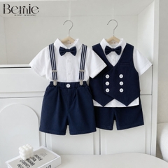 Set vest gile công tước hàn quốc 5CT cho bé trai thôi nôi sinh nhật đi tiệc 1 đến 7 tuổi BERNIE H0625B12