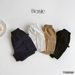 Quần short quần kaki đùi phối túi hộp 2 bên cho bé trai đi chơi đi học size 9 tới 28kg BERNIE T1225Q33