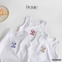  Set sơ mi 3CT áo tay dài kẻ sọc sắc màu áo ba lỗ kèm quần short kaki cho bé trai đi biển đi chơi 9 tới 28kg BERNIE H0226B26