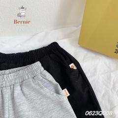 Quần dài thể thao cho bé trai bé gái dáng basic thun cotton 4 chiều 1 đến 7 tuổi BERNIE 0623Q008