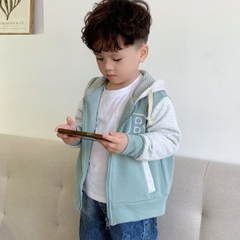 Áo khoác áo hoodie bomber unisex bé trai bé gái nỉ bông mềm mại BERNIE cho bé 9 đến 25kg