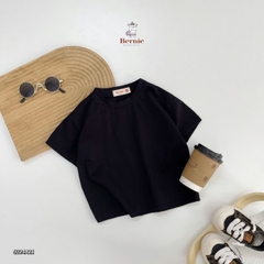 Áo phông trơn basic ngắn tay unisex cho bé trai bé gái cotton 4 chiều nhiều màu Bernie 1 đến 7 tuổi