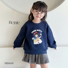 Áo sweater tay dài họa tiết in hình công chúa dễ thương cho bé gái 1 đến 7 tuổi BERNIE 0624A40