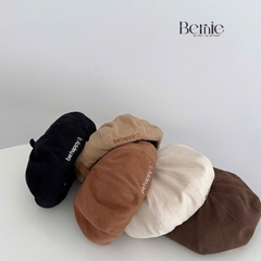 Mũ nồi thêu chữ Be happy bé trai bé gái unisex phong cách hàn quốc 1 đến 5 tuổi BERNIE kids