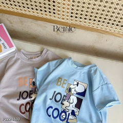 Áo phông tay ngắn unisex cho bé trai bé gái thun cotton họa tiết hoạt hình size 9 tới 28kg BERNIE P1224A30