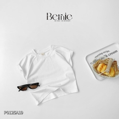 Áo thun unisex tay ngắn raplang chất cotton cho bé mặc đi học đi chơi 1 tới 7 tuổi BERNIE 0624A03