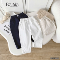 Quần dài kaki đính cúc quần âu dài kaki cho bé trai phong cách Hàn quốc 1 đến 7 tuổi BERNIE H0525Q30