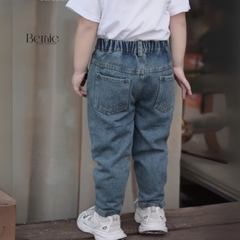 Quần jean dài quần denim can thân trước cho bé trai phong cách sành điệu size 11 tới 28kg BERNIE 25Q004