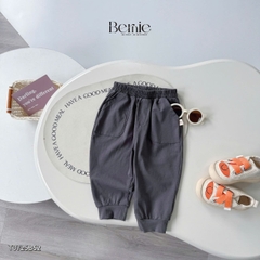 Set bộ thun cotton tay raplang dài phối màu cho bé trai họa tiết in tràn kèm quần dài 9 tới 28kg BERNIE T0725B52