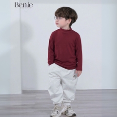  Quần dài quần nỉ da cá họa tiết thêu cún cho bé trai bé gái size 9 tới 25kg BERNIE H0525Q31