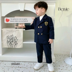 Set bộ vest bé trai phong cách hàn quốc cho bé đi tiệc BERNIE kids 1 đến 7 tuổi