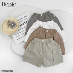 Quần short quần kaki túi hộp 1 bên cho bé trai phong cách hàn quốc đi chơi đi học size 9 tới 28kg  BERNIE P1124Q52