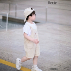  Set Yếm ngắn kèm áo thun Gấu Bóng chày cho bé trai bé gái unisex phong cách hàn quốc size 1 đến 7 tuổi BERNIE H1025B10Đ
