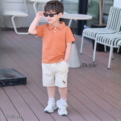 Quần kaki quần short đùi thêu họa tiết khủng long Dino cho bé trai size 9 tới 28kg BERNIE H1125Q41