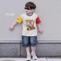 Quần short quần jean túi hộp Teacher cho bé trai đi chơi đi học size 9kg tới 28kg BERNIE KIDS H1025B61ĐQ 
