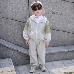 Set bộ gió thể thao phối màu năng động kèm quần dài cho bé trai size 9kg tới 25kg BERNIE KIDS T1025B16