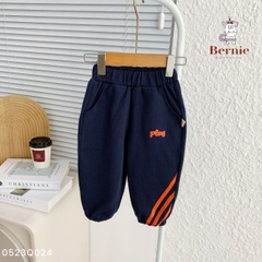 Quần dài thể thao cho bé trai bé gái dáng jogger năng động màu sắc basic 8 đến 25kg BERNIE