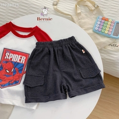 Set bộ cho bé trai in hình siêu nhân áo thun zaclang và quần short ngắn cho bé từ 1 đến 7 tuổi BERNIE 1123B025