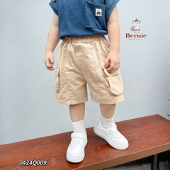 Áo thun siêu nhân cho bé trai áo thun màu đỏ màu trắng hoặc quần sooc đùi 1 đến 7 tuổi BERNIE