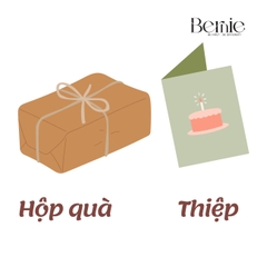 Dịch vụ gói quà túi quà thiệp tặng theo đơn đặt hàng của Bernie bỏ từ 1 đến 4 sản phẩm BERNIE