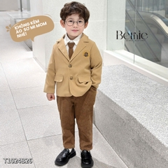  Set vest công tử Blazer T0924B13 3 chi tiết phong cách hàn quốc cho bé trai 1 đến 7 tuổi Bernie 0824B51