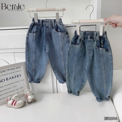Quần jean dài quần denim can thân trước cho bé trai phong cách sành điệu size 11 tới 28kg BERNIE 25Q004