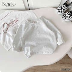 Áo thun áo phông trơn tay dài nhiều màu unisex cho bé trai bé gái đi học đi chơi 9kg đến 27kg BERNIE T0725A51