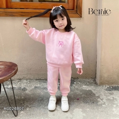 Set bộ dài nỉ bông họa tiết sinh nhật dễ thương cho bé gái từ 9kg tới 25kg BERNIE KIDS 0824B25