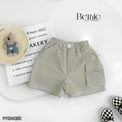 Quần short quần kaki túi hộp 1 bên cho bé trai phong cách hàn quốc đi chơi đi học size 9 tới 28kg  BERNIE P1124Q52