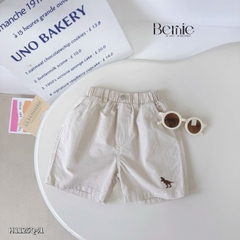 Quần kaki quần short đùi thêu họa tiết khủng long Dino cho bé trai size 9 tới 28kg BERNIE H1125Q41