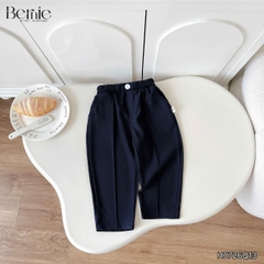 Quần dài quần âu mí gân nổi màu xanh than cho bé trai phong cách thanh lịch size 9kg tới 25kg  BERNIE H0726Q13