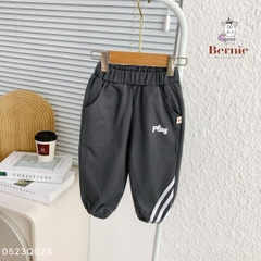 Quần dài thể thao cho bé trai bé gái dáng jogger năng động màu sắc basic 8 đến 25kg BERNIE