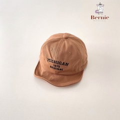 Mũ nón lưỡi trai cho bé trai Michigan phong cách hàn quốc 1 đến 5 tuổi BERNIE kids