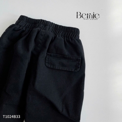 Set bộ sơ mi kẻ tay dài phối cà vạt kèm quần kaki dài cho bé trai 1 đến 7 tuổi BERNIE 0624B28