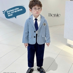  Set vest công tử Blazer T0924B13 3 chi tiết phong cách hàn quốc cho bé trai 1 đến 7 tuổi Bernie 0824B51