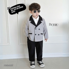  Set vest công tử Blazer H0924B27 2 chi tiết phong cách hàn quốc cho bé trai 1 đến 7 tuổi Bernie H0924B27
