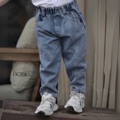 Quần jean dài quần denim can thân trước cho bé trai phong cách sành điệu size 11 tới 28kg BERNIE 25Q004