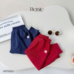 Set bộ thể thao tay dài cho bé trai tay áo phối màu họa tiết in chữ và số kèm quần dài size 9 tới 27kg BERNIE H0725B21