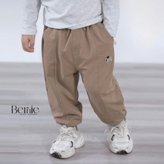  Quần dài quần nỉ da cá họa tiết thêu cún cho bé trai bé gái size 9 tới 25kg BERNIE H0525Q31