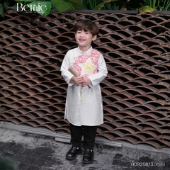 Áo dài cách tân áo dài Tết bé trai Tinh hoa Việt kèm quần kaki dài size 9 đến 25kg BERNIE H0925B13