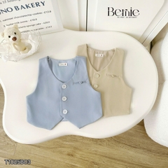  Set vest gi lê tay ngắn 4 chi tiết phối màu Classic Boy cho bé trai phong cách Hàn quốc size 8 tới 25kg BERNIE T1025B03