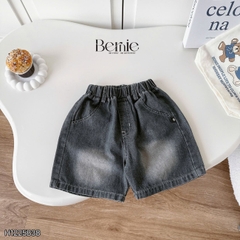  Set sơ mi 3 chi tiết áo tay ngắn họa tiết in tràn Cún áo ba lỗ kèm quần short kaki cho bé trai 9 tới 28kg BERNIE H1225B38