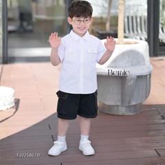 Quần short quần jean túi hộp Boss cho bé trai đi chơi đi học size 9kg tới 28kg BERNIE KIDS T1025B67Đ