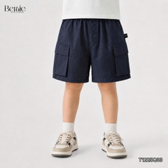 Quần short quần kaki đùi phối túi hộp 2 bên cho bé trai đi chơi đi học size 9 tới 28kg BERNIE T1225Q33