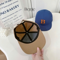 Mũ lưỡi trai mũ thêu chữ B màu xanh màu nâu màu be cho bé trai bé gái từ 1 tới 7 tuổi BERNIE H30095