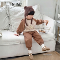 Set bộ thu đông phong cách Cool Dragon cho bé trai áo tay dài raplang kèm quần size 9 tới 26kg BERNIE H0426B21