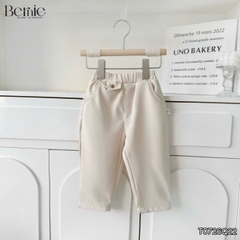 Quần dài quần âu chất chéo tuyết phối nắp túi cho bé trai phong cách thanh lịch size 9kg tới 28kg  BERNIE T0726Q22