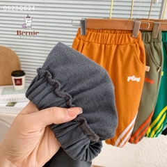 Quần dài thể thao cho bé trai bé gái dáng jogger năng động màu sắc basic 8 đến 25kg BERNIE