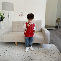 Áo khoác áo hoodie bomber unisex bé trai bé gái nỉ bông mềm mại BERNIE cho bé 9 đến 25kg