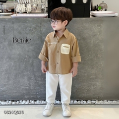 Quần dài dáng âu thanh lịch màu trắng màu đen mặc áo dài cho bé trai 1 đến 7 tuổi BERNIE 0824Q16